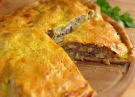 ПИРОГ С КАРТОФЕЛЕМ И МЯСОМ